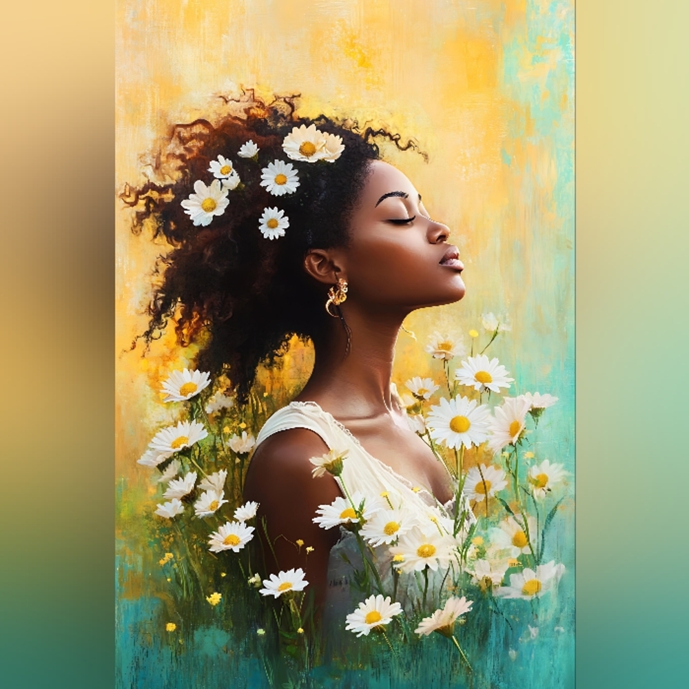 3pc=Beautifil African American Woman Print SPECIAL